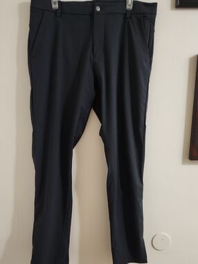 lululemon athletica Men's Black Chino-Style Performance Pants